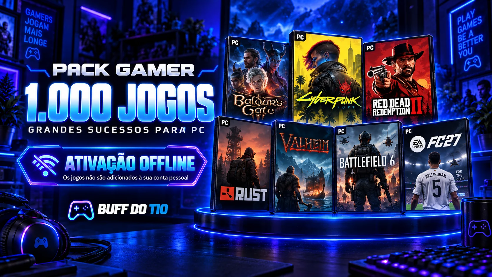 Pack Gold 1000 jogos
